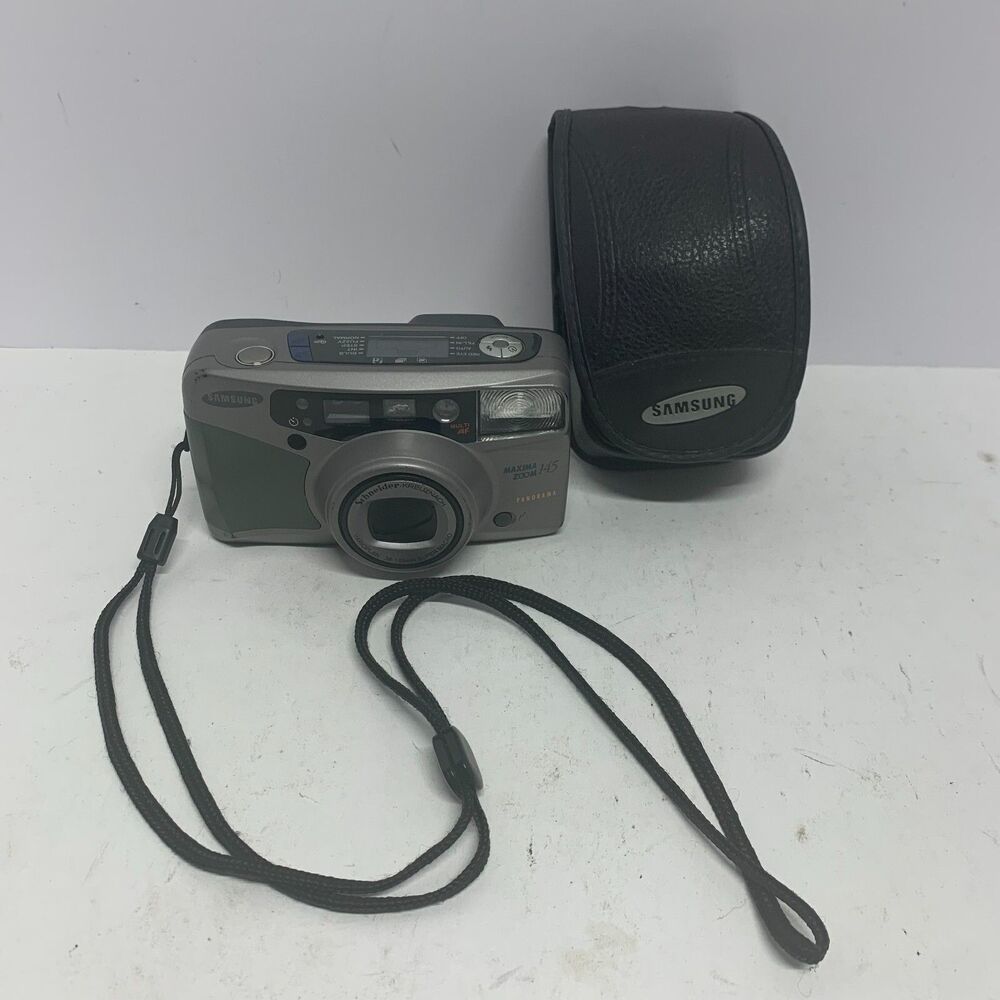 Samsung Camera Maxima Zoom 145 Panorama Point n Shoot 35mm Film-Powers On